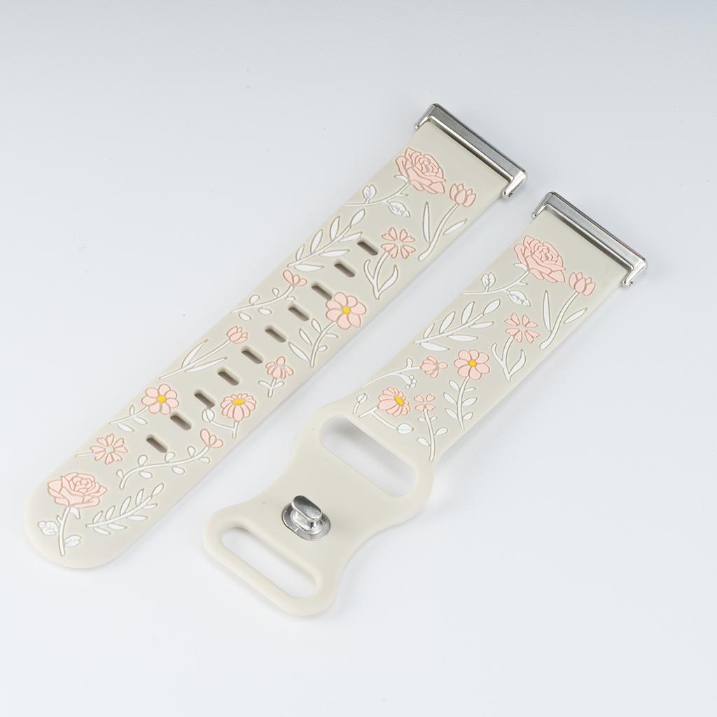 Pasek z grawerowanym wzorem kwiatowym do Huawei Watch Fit 4Pro 4 fit 3 Silikonowy Sportowy Smartwatch do Huawei Watch Fit 2 1 Bransoletka Pasek do zegarka