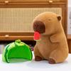 23/30cm Liebliches Wassermelonen Capybara Plüschtier Dehnbar Flauschige Capybara Puppe Braunes Tier Capybara Stofftier Geschenk für Freunde