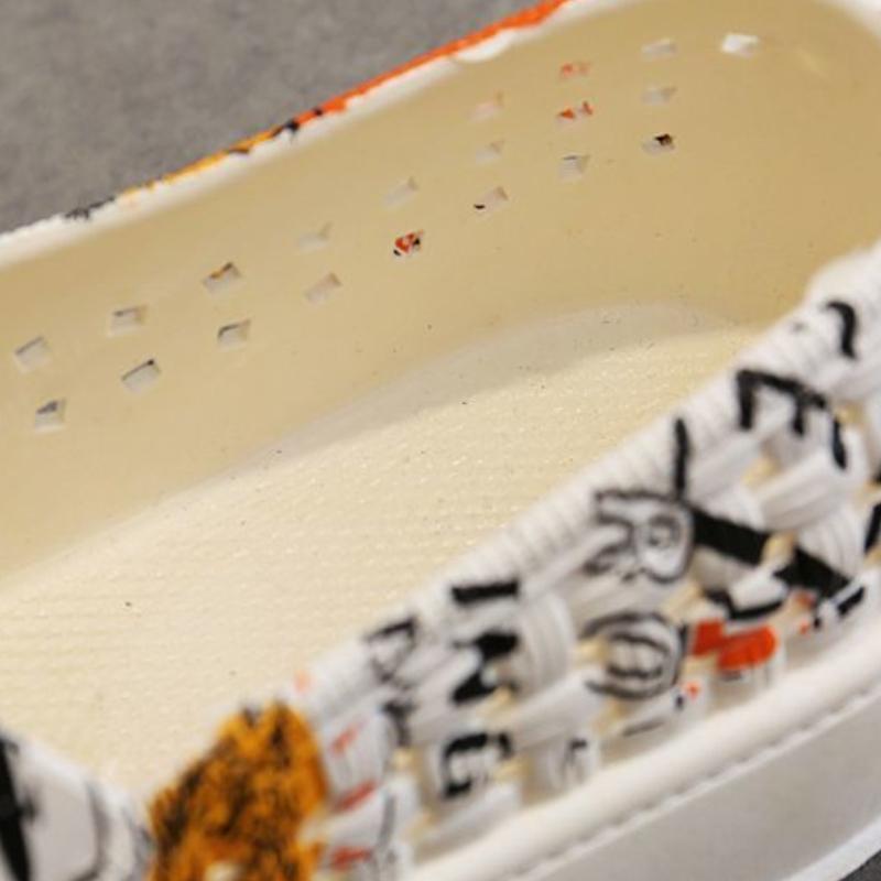 Cute Cartoon Patterns Women Sandals Round Toe Shoes Anti Slip Waterproof Outdoor Thick Soft Flat Shoes