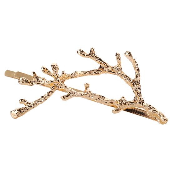 

1 шт. винтажная заколка для волос из рога Дедвуда для женщин и девочек, заколка для волос, аксессуар для волос 3.9cm by 6.3cm золотой