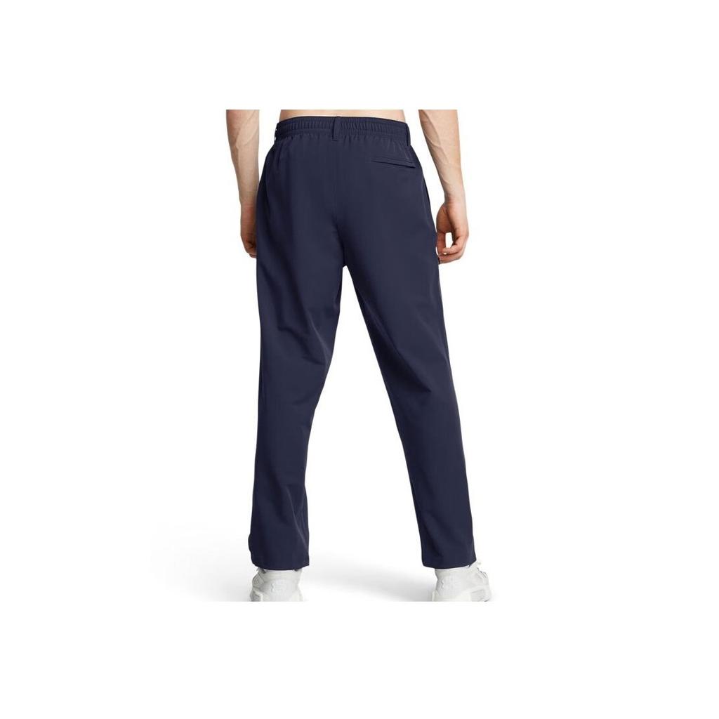 Under Armour Simple Comfortable Solid Color Straight Leg Training Pants Men bottoms Navy-Blue 1388824-410