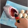 Fun Japanese beach shark ceramic sushi serving plate with soy sauce rack, fruit storage, exquisite table decoration tableware
