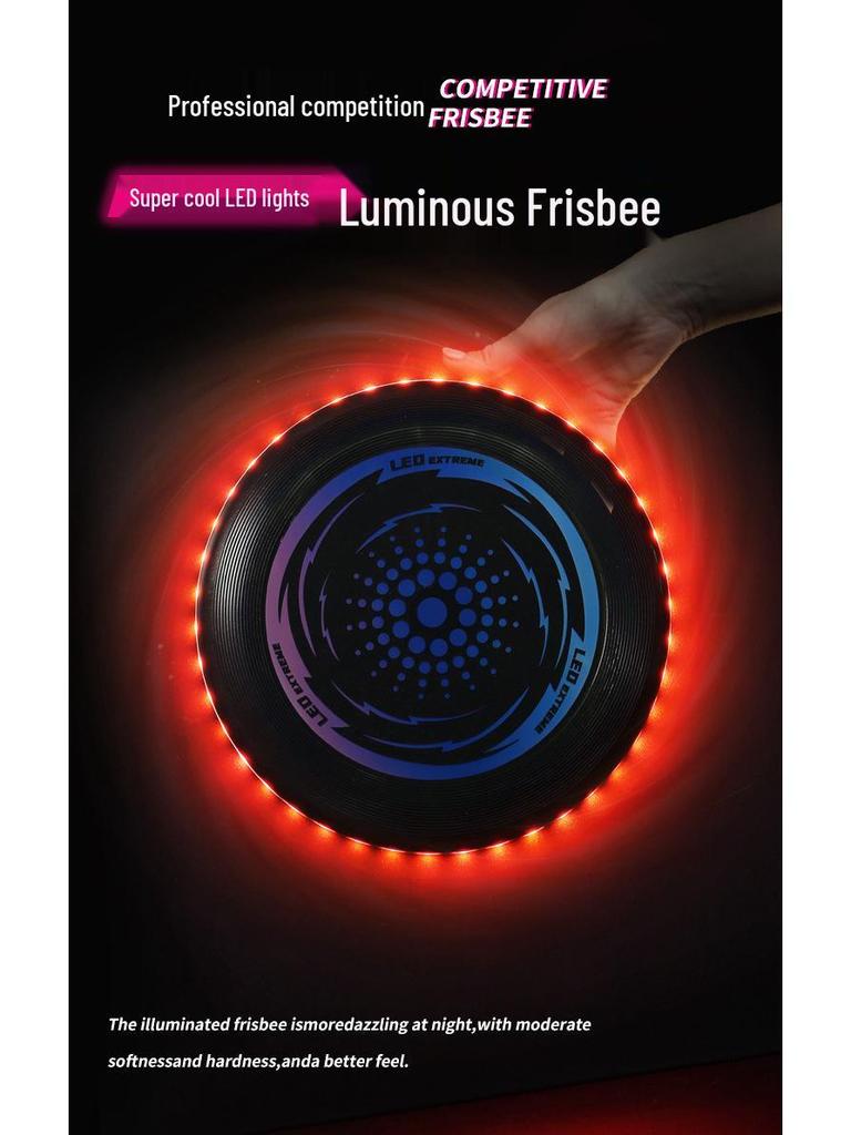 LED Light-Up Flying Disc: Interactive Parent-Child Toy for Team Building and Outdoor Fun
