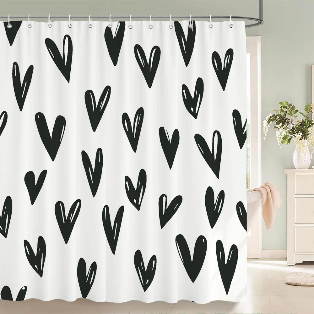 Waterproof Shower Curtains for Bathroom Home Decor Polyester Fabric Shower Curtains Geometric Pattern Multi-size Shower Curtain