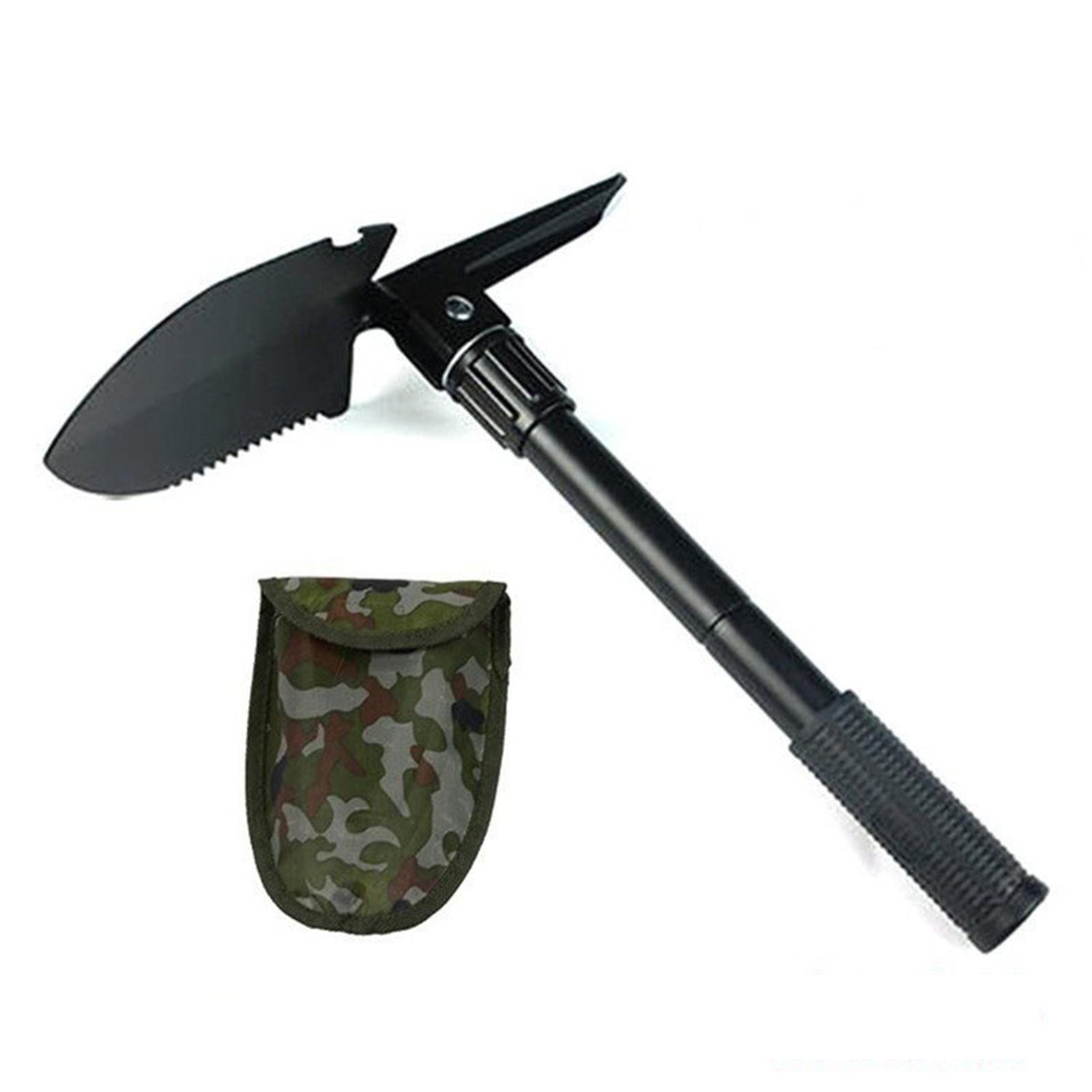 Foldable Portable Camping Shovel Outdoor Survival Engineer Shovel Multifunction Military Tactical Shovel Garden Hoe Digging Tool