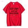 Keep Calm and Eat Nasi Goreng T Shirt Embrace the Flavors Indonesian Fried Rice Food long or short sleeves vintage Washed