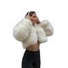 Europe, America, autumn and winter, Toka fox fur imitation fur jacket women's short thermal top