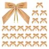 12/24Pcs Red Small Velvet Christmas Bows DIY Gift Wrapping Crafts Red Christmas Bowknot Wedding Party Decoration