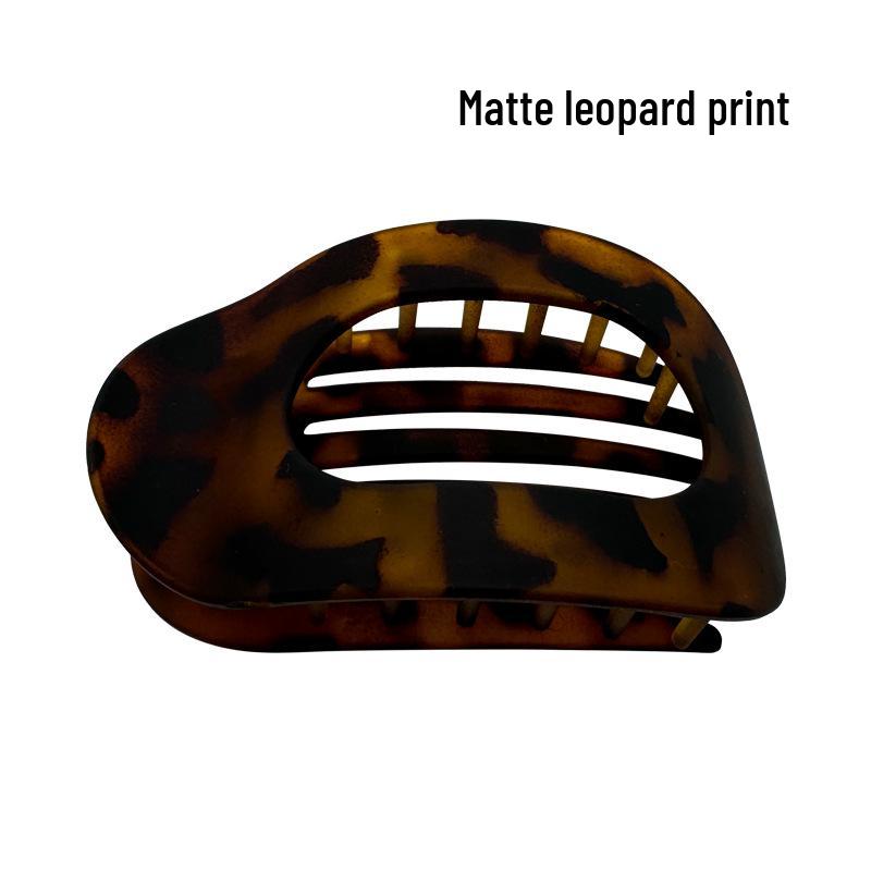 Curved Oval Updo Hair Claw - Temperament Shark Clip