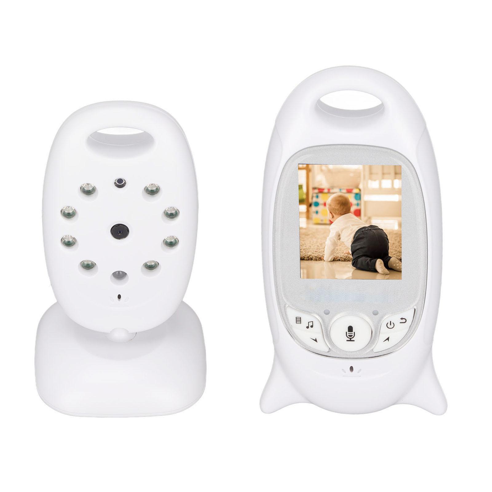 

Видеоняня с ЖК-экраном 2 дюйма, двухсторонняя связь, 8 разных колыбельных, портативная детская камера EU Plug