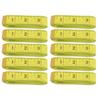 10Pcs 300cm / 120 Inch Flexible Measuring Tape Yellow Dressmaker Ruler  For Weight Loss