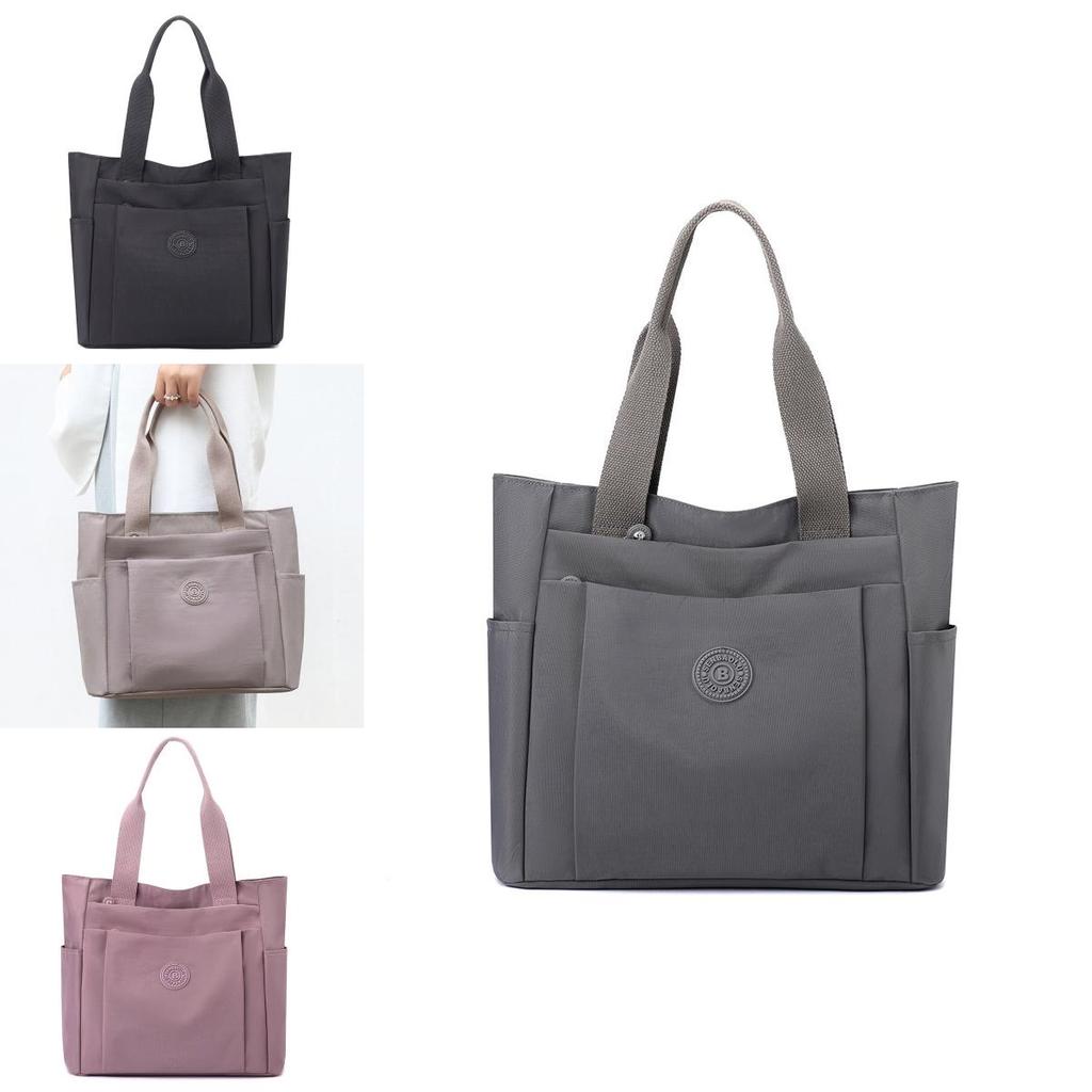 Simple Solid Color Large Capacity Women Casual Tote Bag For Daily Use