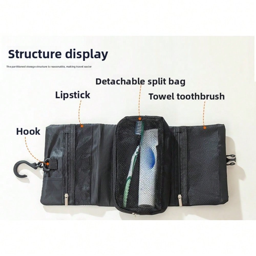 Buckle Folding Toilet Bag Men And Women Business Trip Toiletries Storage Bag