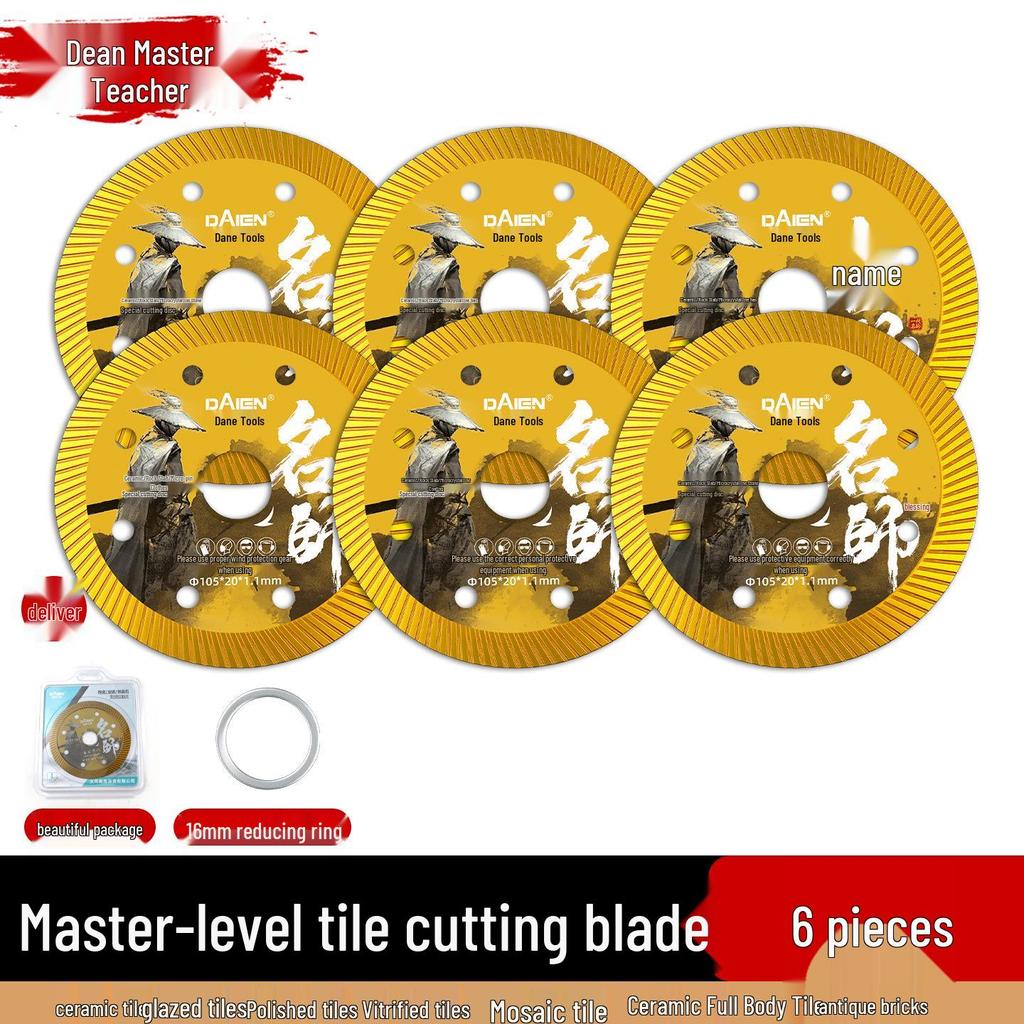 Dane Ultra-Thin Diamond Tile Cutting Disc for Chip-Free Dry Cuts On Ceramic, Marble, and Stone.