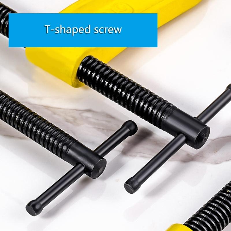 Professional Grade Woodworking G Clamps Offers Strong Clamping Force Ideal for Furniture Making and Model Assembly