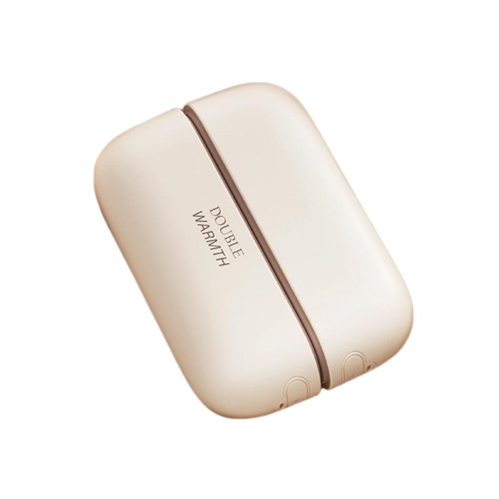 Calentador de Manos Eléctrico Magnético Dual 2 en 1 Calentamiento Rápido en 3 Segundos Calentador de Manos de Bolsillo Recargable por USB Portátil