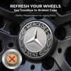 LRQ2   Car Wheel Center Cap Emblem Hub Covers Badge Auto Accessories For Mercedes-Benz W213 W212 W220 W221 W222 W108 W126 W140 W168 W16
