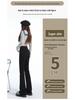 Women's Black High-Waisted Micro-Flared Jeans, 2025 Spring/Autumn Collection