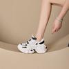 Autumn new mesh casual sports shoes women's thick-soled heightened color matching dad shoes women's student shoes