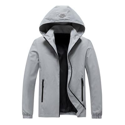Jacket Jacket Men's New Men's Casual Windproof Detachable Hat Jacket Men's Body Repair.