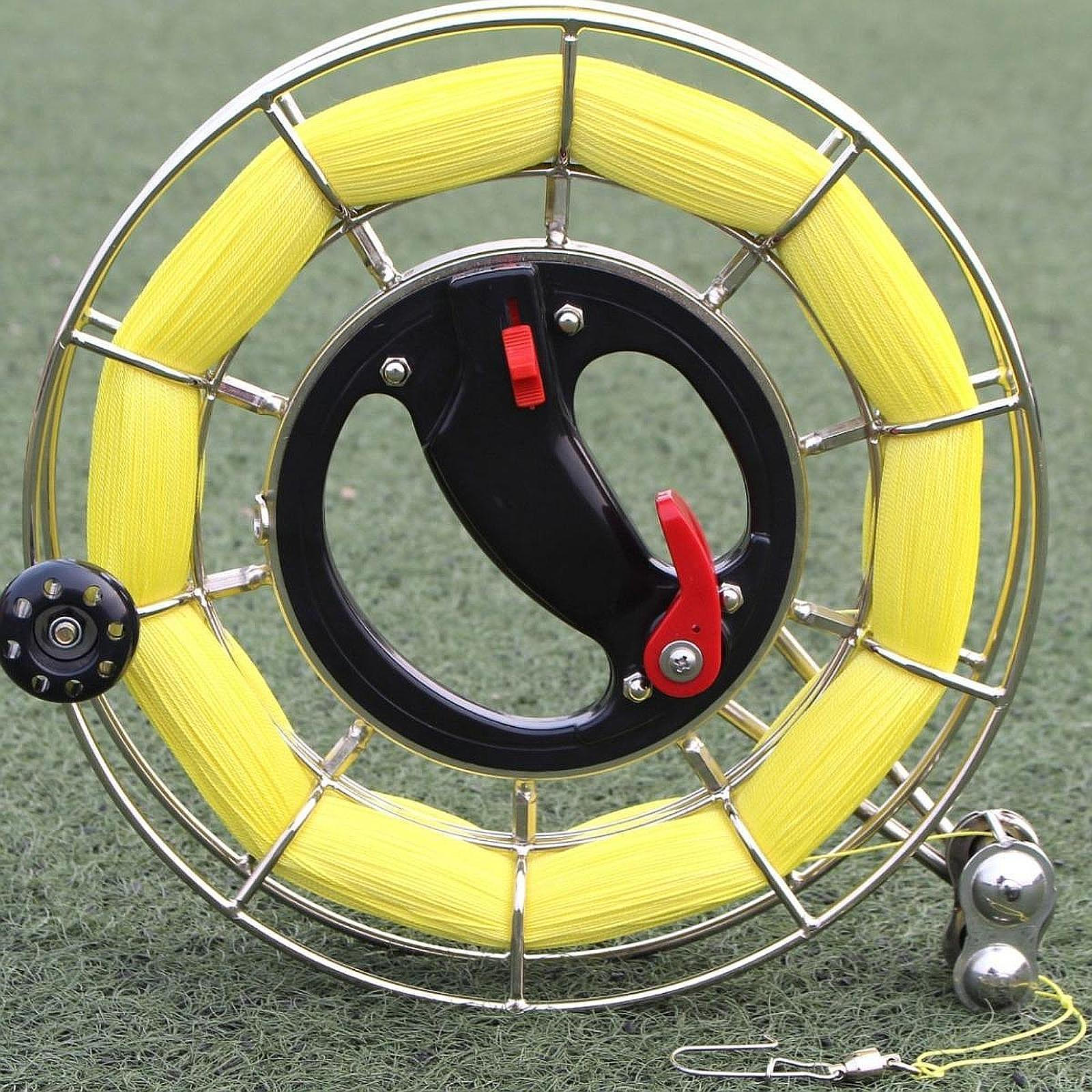

Катушка для проволоки для портативного кайт-роллера для рыбалки на открытом воздухе с тормозом колеса A