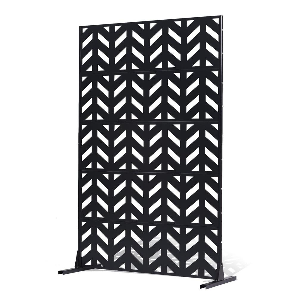 Metal Privacy Screen 47" X 72" Freestanding Outdoor Privacy Screens
