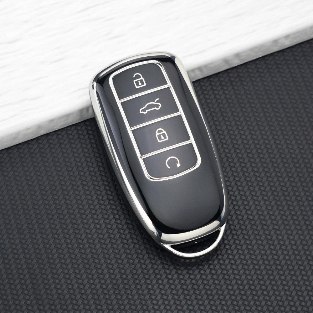 4 Buttons Tpu Car Key Case For Chery Omoda 5 C5 Tiggo 8 Pro Max 8 Plus 7 Pro Max 7 Plus Arrizo 5 Plus Jaecoo Key Cover Keychain