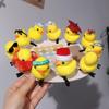 Creative Flower Duck Hair Clips Plush Bowknot Chicken Side Barrettes Funny Animal Cartoon Duckbill Clips Girls/Ladies