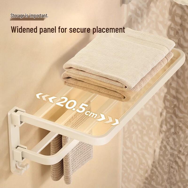 No-Drill Space Aluminum Bathroom Shelf