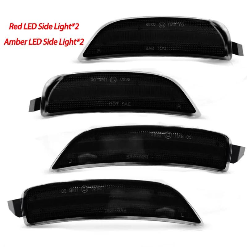 For 2016-2025 Mazda Miata MX-5 Clear Smoked LED Bumper Side Marker Light NA1J-51-5F0B NA1J-51-5E0B NA1J-51-5J0C,NA1J-51-5H0C