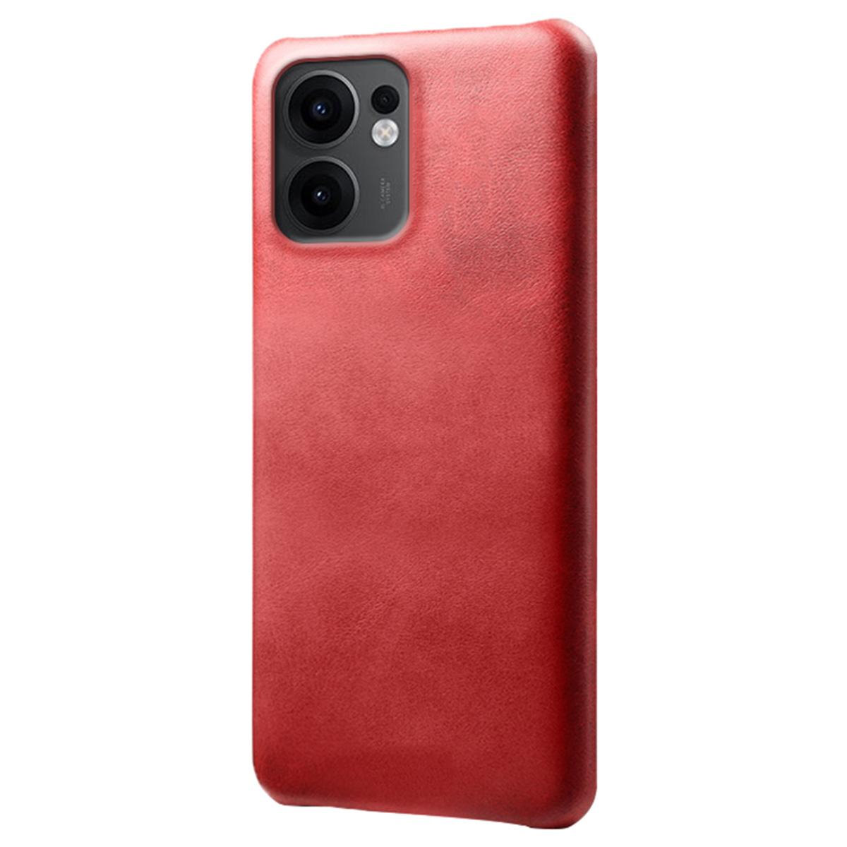 

For Oppo Reno13 F 5G (Reno 13 FS 5G)/4G Case Calf Texture PU Leather Hard PC Protective Phone Cover C