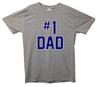 #1 Dad Printed T-Shirt Fathers Day Number One Dad