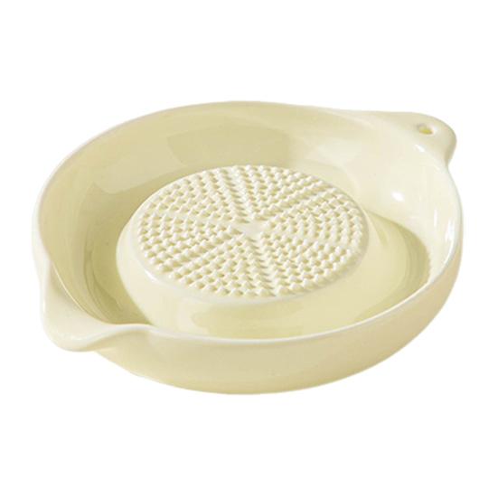 Ceramic Ginger Grinder Portable Grinding Bowl Juicy Delicious Grinding Tool for Grinding Fruits Vegetables Garlic Cheese
