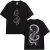 Anime Demon Slayer Serpent Hashira Iguro Obanai T Shirts Unisex Women Clothing Fashion Short Sleeve Tshirts Streetwear