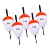 5 Brightly Colored Oval Shaped EVA Foam Fishing Buoys, High Buoyancy for Trout, Catfish, Bass And