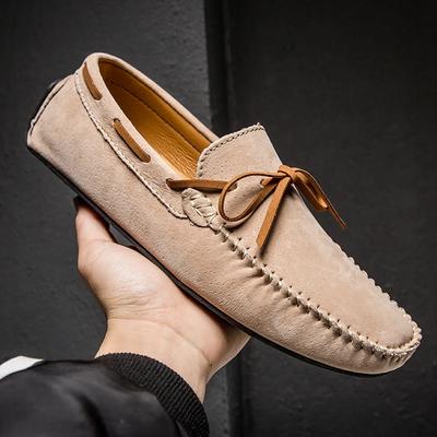 Mens Loafers High Quality Leather Casual Shoes for Men Comfortable Driving Flats Handmade Men Moccasins Slip-On