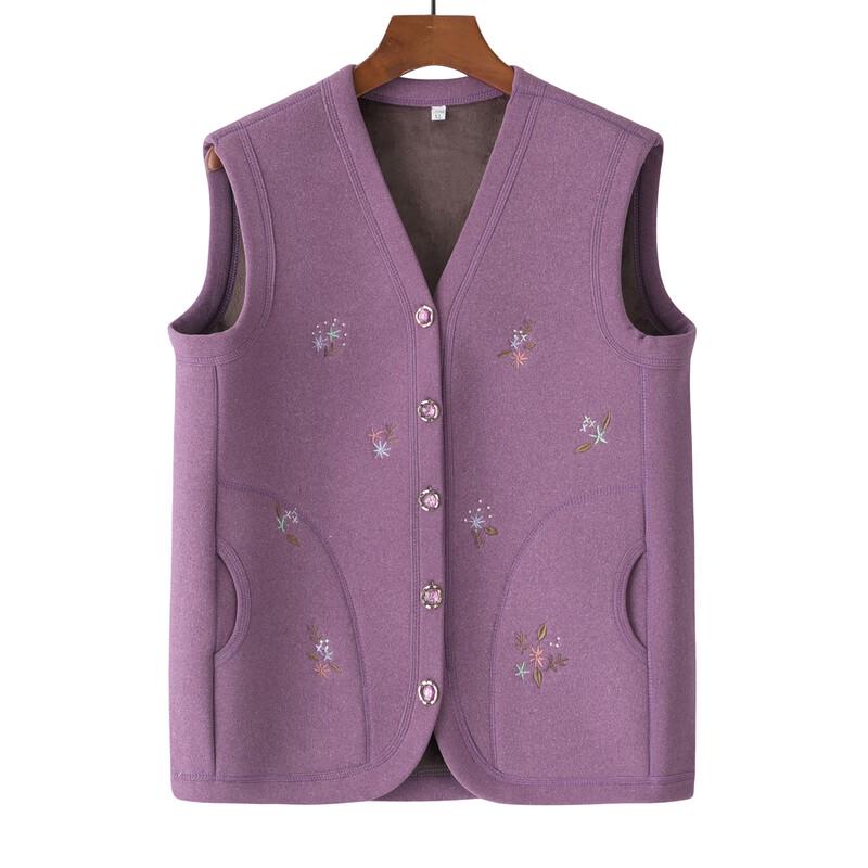 Elderly Women's Fleece Lined Winter Vest