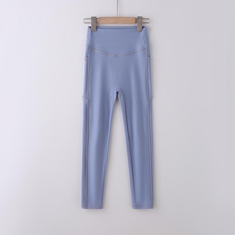 Stylische Mädchen Leggings im Slim Fit Look aus Imitation Denim für Frühling und Herbst: Elastische, Lange Hosen für Kinder