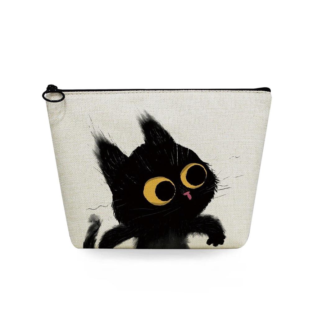 Women Cat Print Cosmetic Bag Toiletries Organize Travel Storage Case 6746