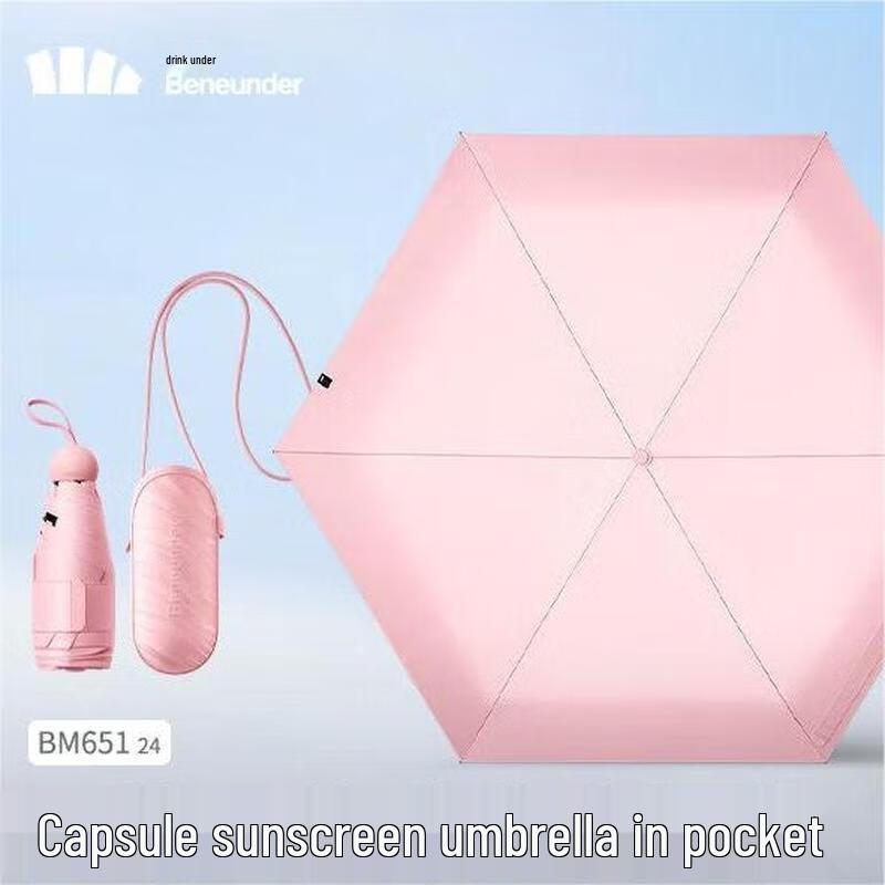 Beneunder UV Protection Compact Five-Fold Umbrella