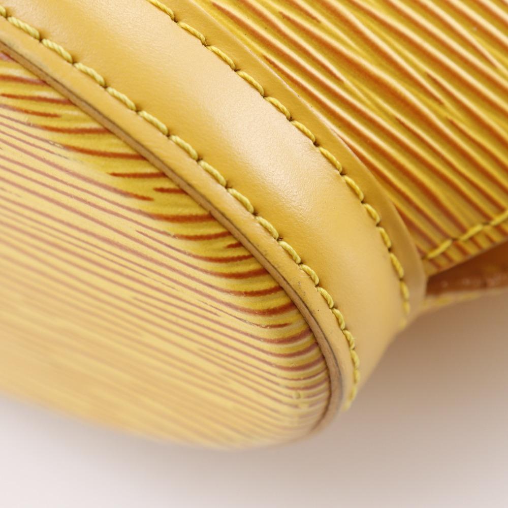 Louis Vuitton Sun Jack Handbag M52279 Tassiri Yellow Yellow Epi Leather Women Used