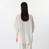 JNBY Women's Eco-Linen Loose Fit Mid-Sleeve Blazer