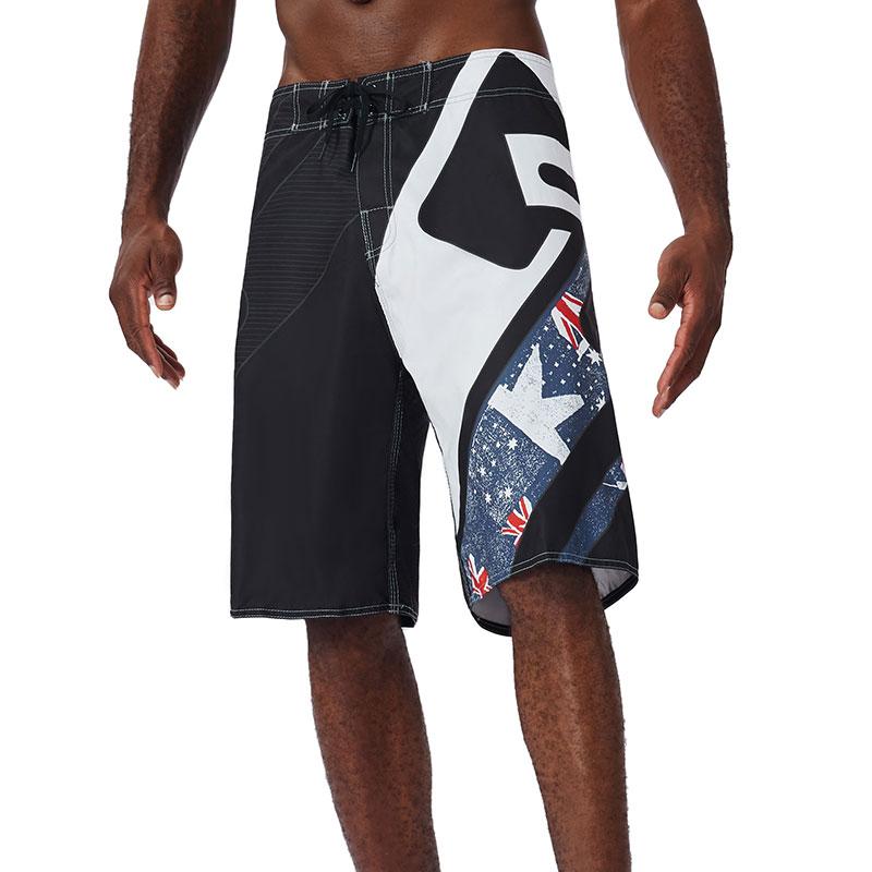 Quick Drying Beach Shorts for Men Surf Beach Shorts Fast Dry Swim Trunks with Bermuda, Fitness Muscle Short Pants, Summer, New,