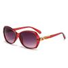 Sonnenbrille mit Kunststoffrahmen Hochwertige Sonnenbrille Kleiner Rahmen Gesichtsreparatur Damen Fremdenhandel Brillen Trend