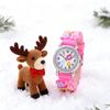 New CHILDREN'S Watch Can Love 3D Pattern Rainbow Flowers CHILDREN'S Quartz Watch Plastic Strap