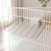 Stable Stainless Steel Bird Perch Platform Long-Lasting Cage