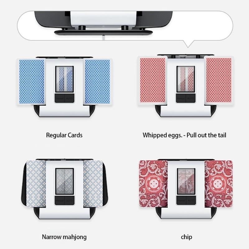 2000MHA Durability Electric Card Shuffler Rechargeable Automatic Card Shuffling Machine for Travel and Leisure Activity
