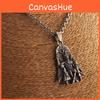 Anubis Ancient Egyptian Necklace With Alloy Pendant And Wing Elements For Men And Women