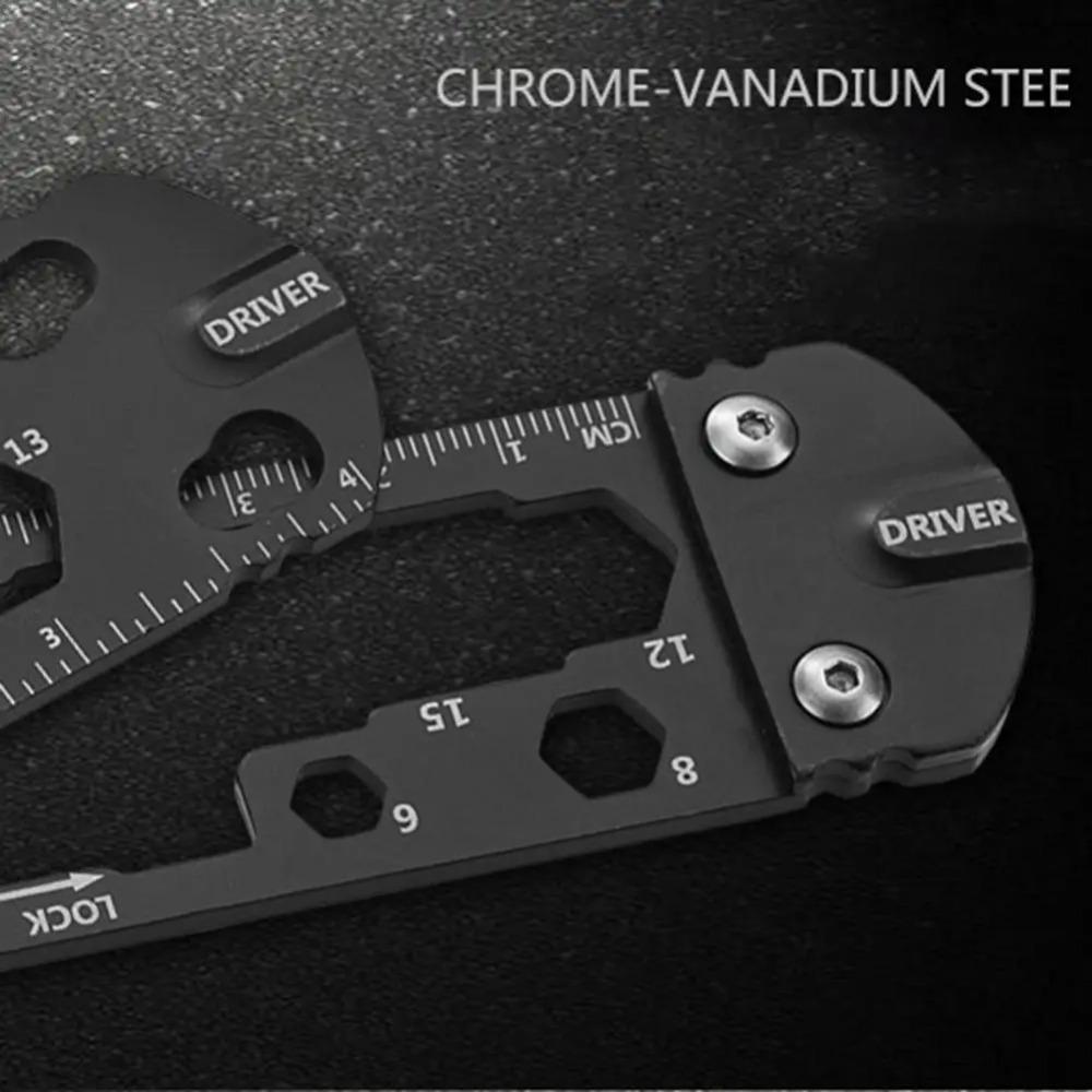 16 v 1 přenosný šroubovák z nerezové oceli pravítko Multifunkční klíč na horskou cyklistiku MTB na opravu jízdních kol