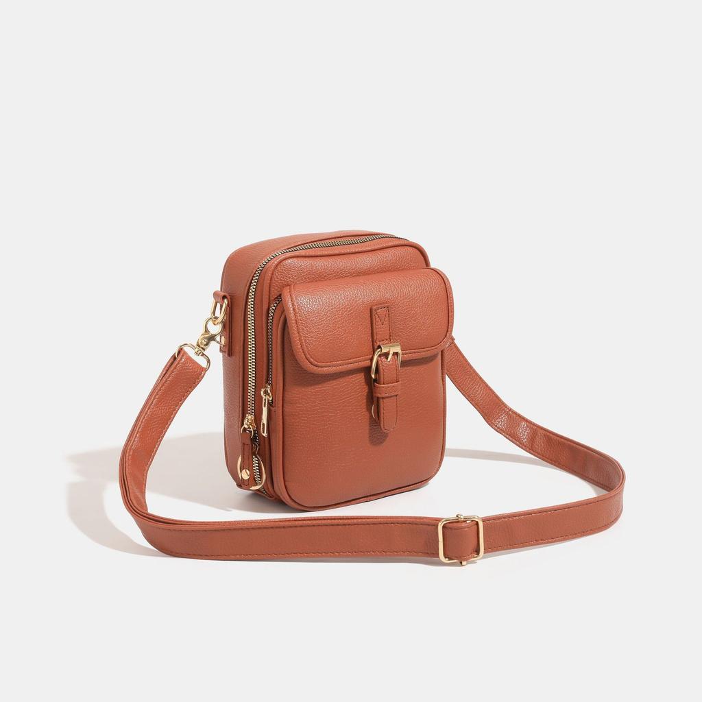 Cross-Border Hot Item Large Capacity Storage Bag Retro Messenger Bag Casual Fashion Unisex Single Shoulder Crossbody Phone Bag